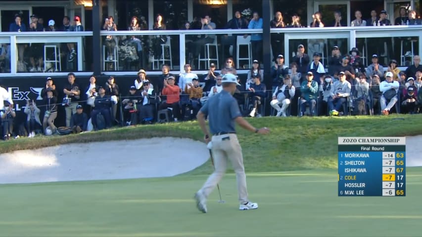 Eric Cole sends in closing birdie putt at ZOZO CHAMPIONSHIP