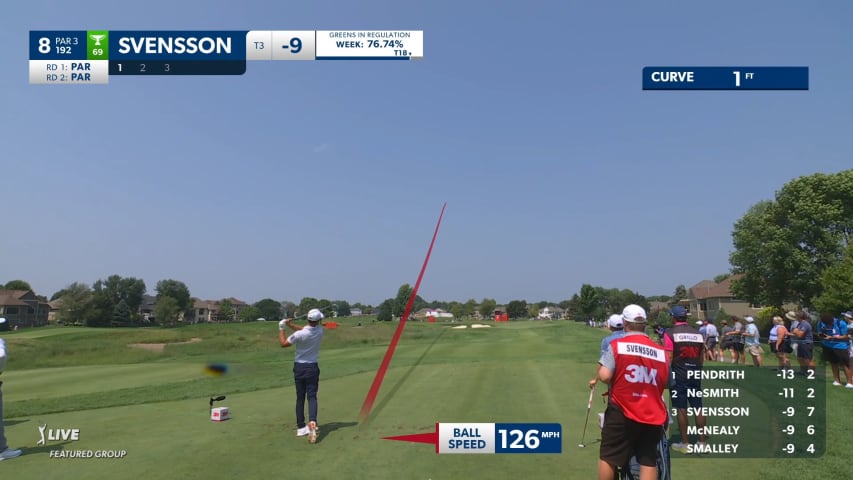 Adam Svensson's chip-in from bunker for birdie at 3M Open