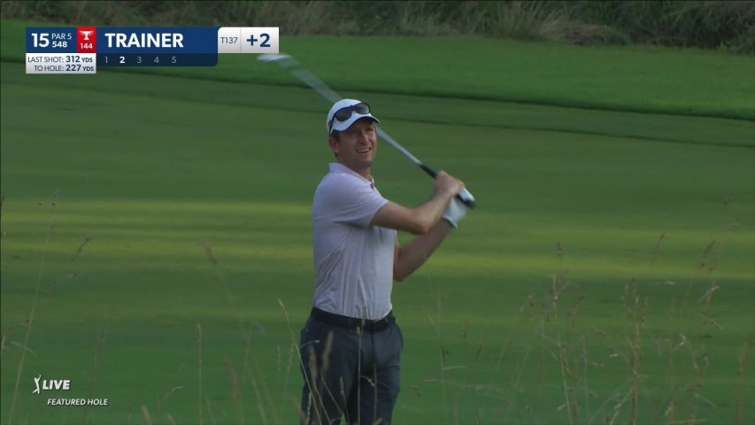 Martin Trainer makes birdie on No. 15 at Wyndham