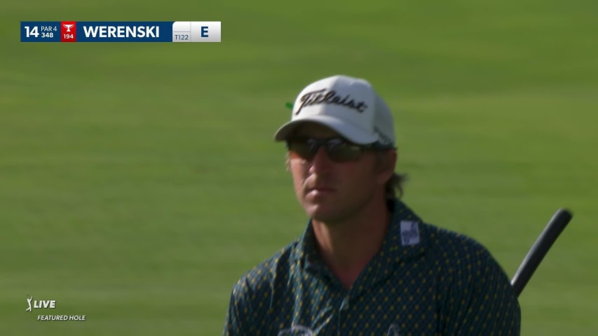 Richy Werenski makes birdie on No. 14 at John Deere