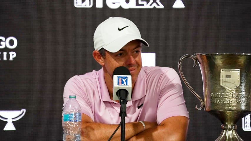 Rory McIlroy’s news conference after winning Wells Fargo Championship