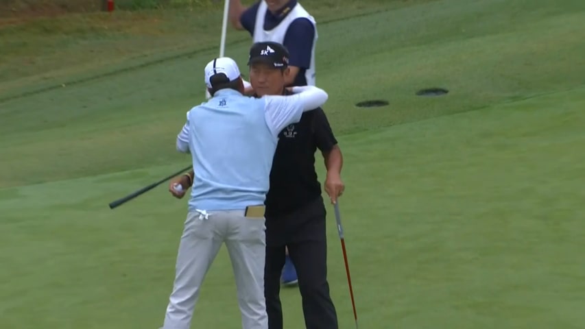 K.J. Choi converts birdie putt at Dominion