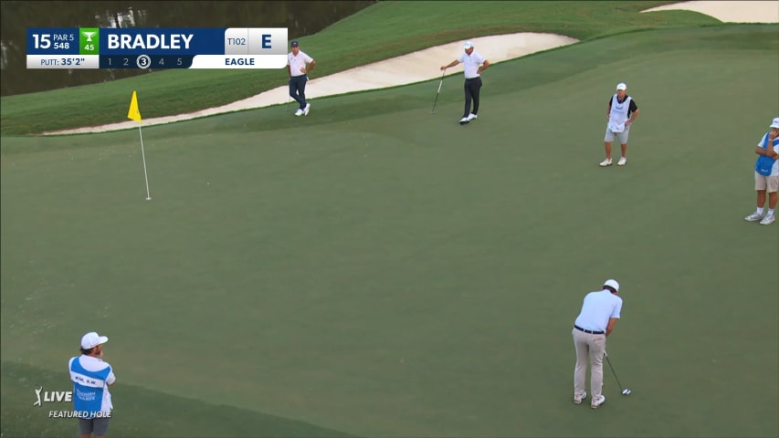 Keegan Bradley makes birdie at Wyndham