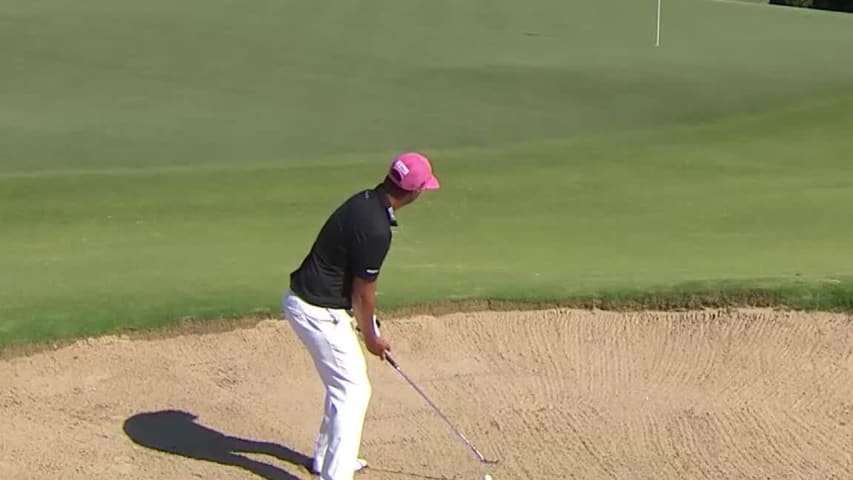 Scott Piercy’s clutch bunker shot sets up 4-foot birdie at AT&T Byron Nelson