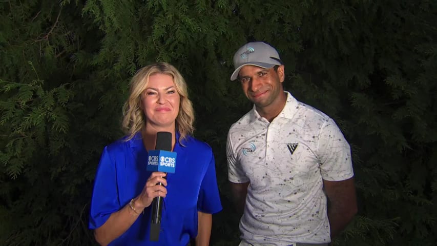 Aaron Rai's interview after winning Wyndham Championship