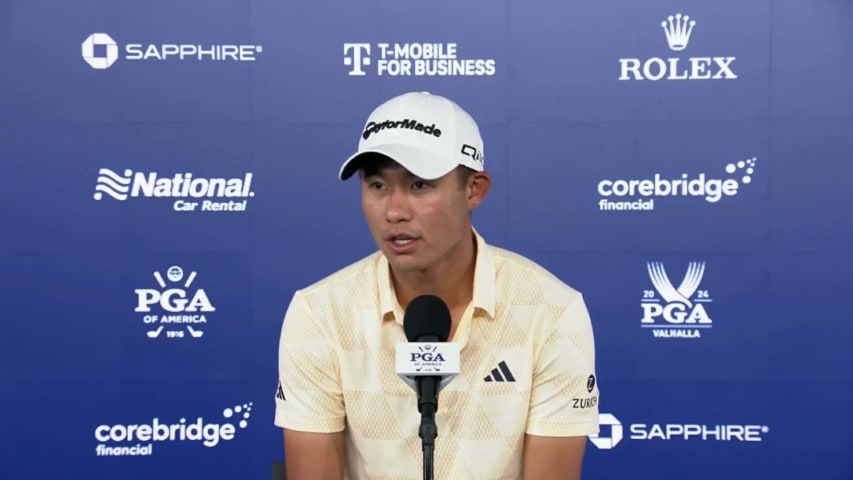 Collin Morikawa’s interview after Round 2 of PGA Championship