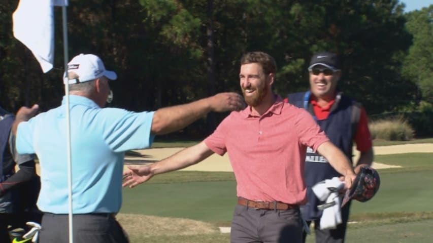 Shaun O’Meara’s fantastic hole-in-one at PNC Father/Son