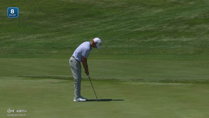 Jake Knapp makes birdie on No. 8 at John Deere