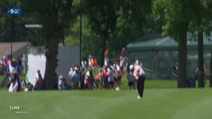 Joshua Creel pures iron shot tight to flag and birdies at John Deere