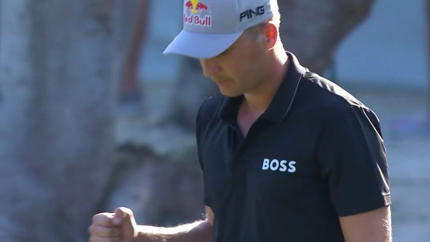 Matthias Schwab sinks birdie at World Wide Technology