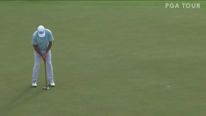 Jerry Kelly holes birdie putt at Mitsubishi