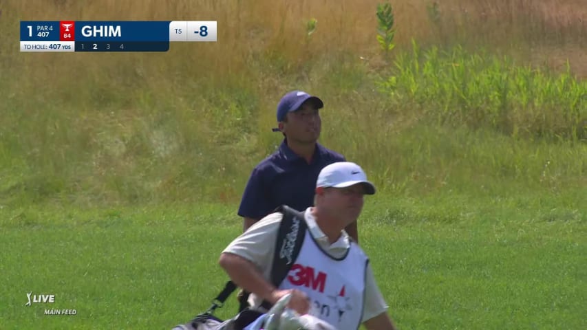 Doug Ghim makes birdie on No. 1 at 3M Open