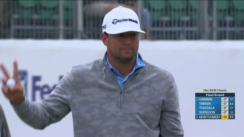Taylor Montgomery secures closing birdie at The RSM Classic