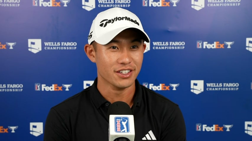 Collin Morikawa’s interview after Round 1 of Wells Fargo Championship