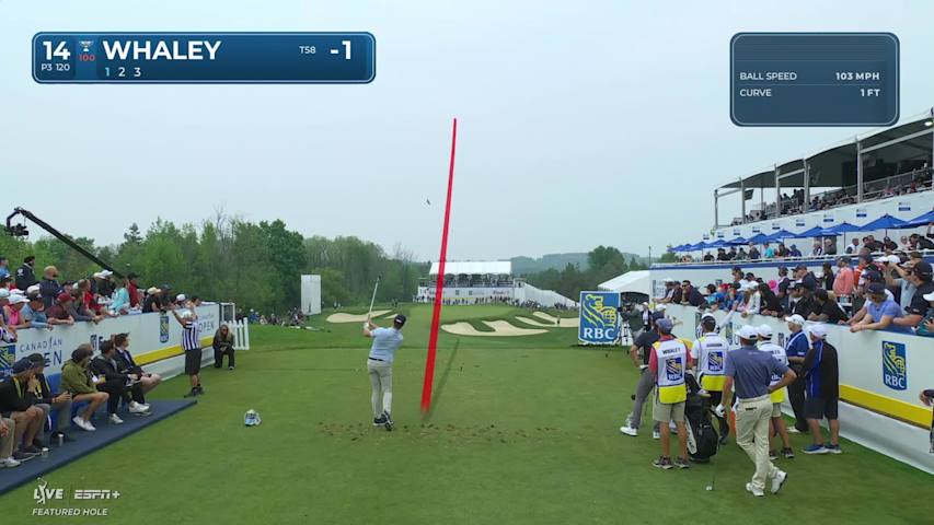 Vince Whaley makes birdie on No. 14 at RBC Canadian
