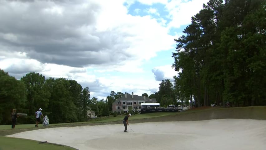 Ernie Els makes birdie on No. 17 at Mitsubishi Electric Classic