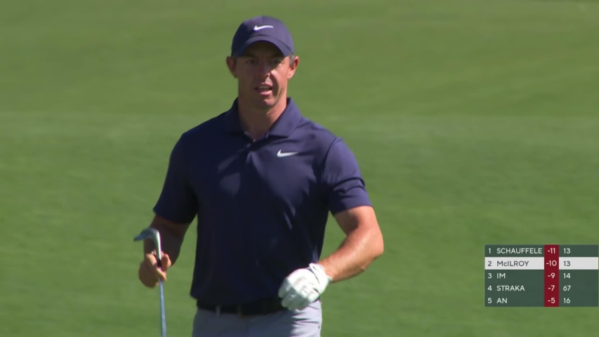 Rory McIlroy wedges it tight to set up birdie at Wells Fargo