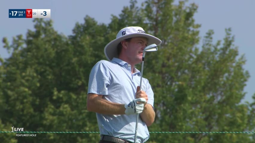 Joe Highsmith's tee shot to 6 feet leads to birdie at 3M Open