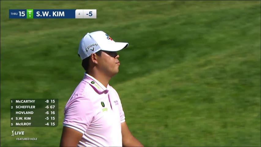 Si Woo Kim's safe second leads to birdie at the Memorial