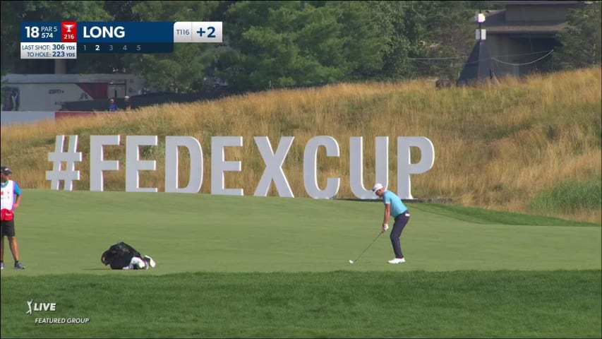 Adam Long makes birdie on No. 18 at 3M Open