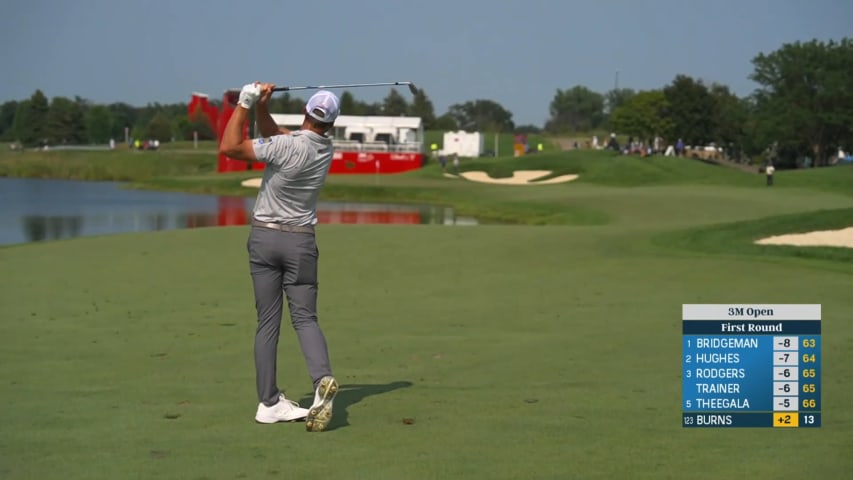 Sam Burns nearly holes 149-yard approach at 3M Open