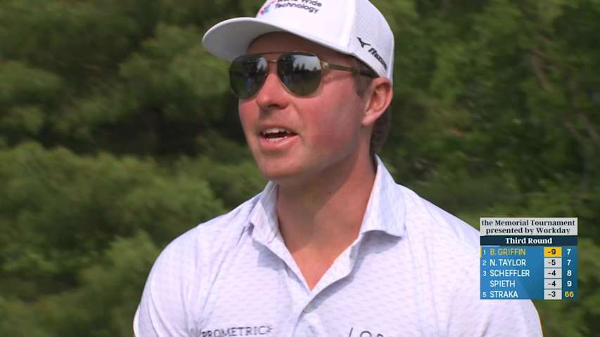 Ben Griffin extends lead to five with third consecutive birdie at the Memorial