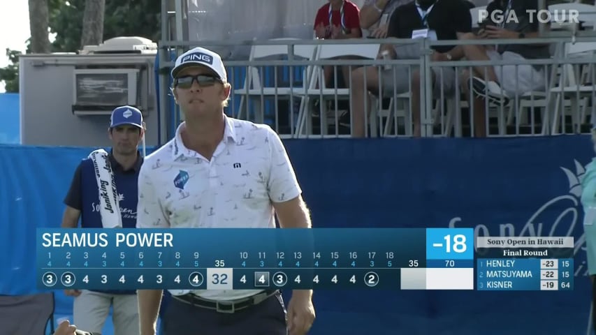 Seamus Power drains 16-foot birdie putt at Sony Open