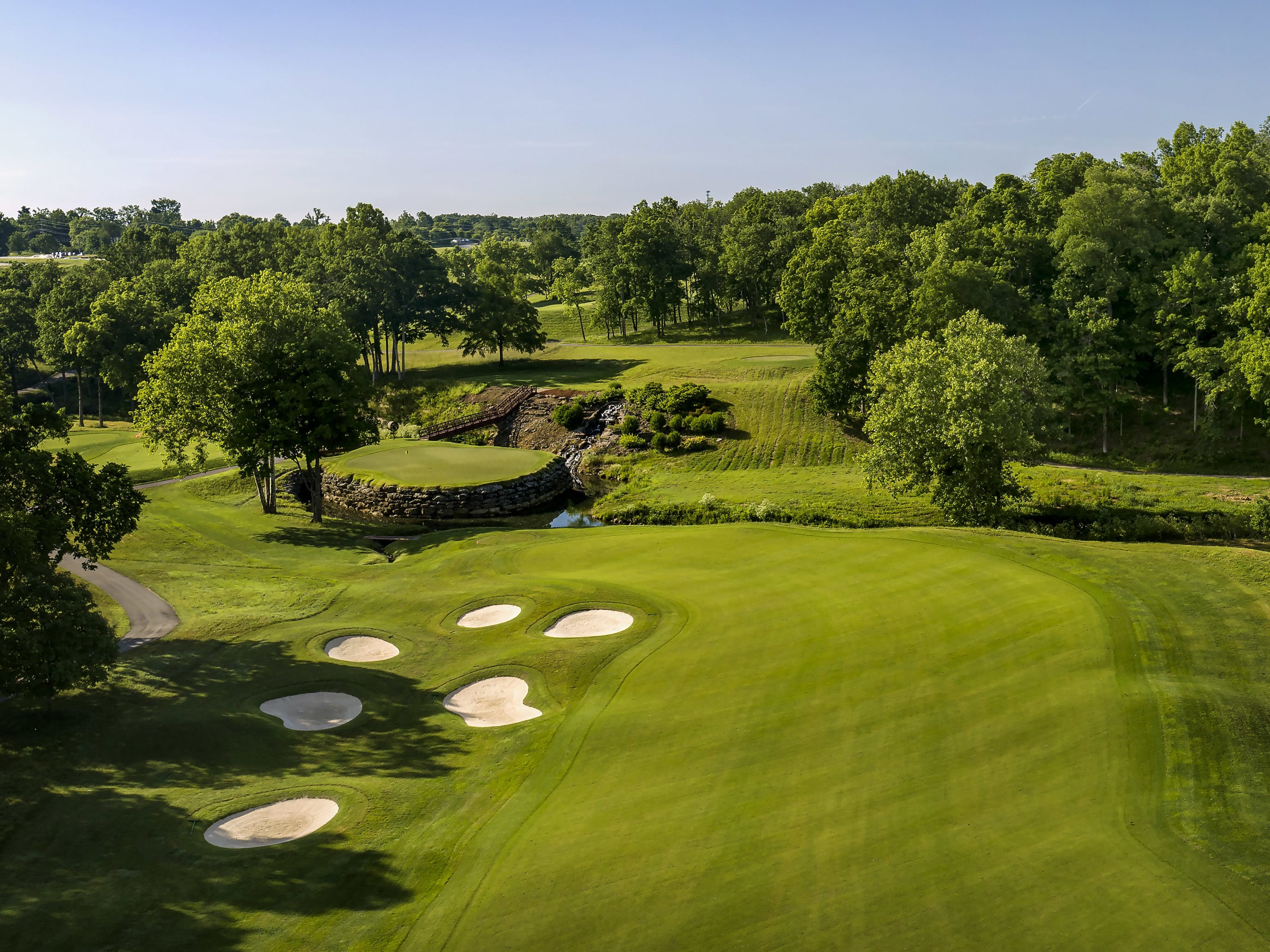 Valhalla Overhead Course Layout Valhalla Golf Club 18th Hole