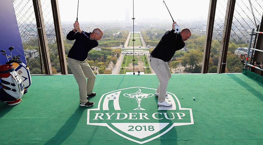 Beyond the Ropes: Jim Furyk's best Cup experience so far? Hitting balls off the Eiffel Tower - PGA TOUR