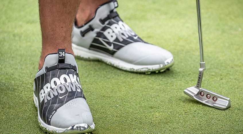 Koepka wears 'Brooks Knows' shoes to honor pro-am partner Bo