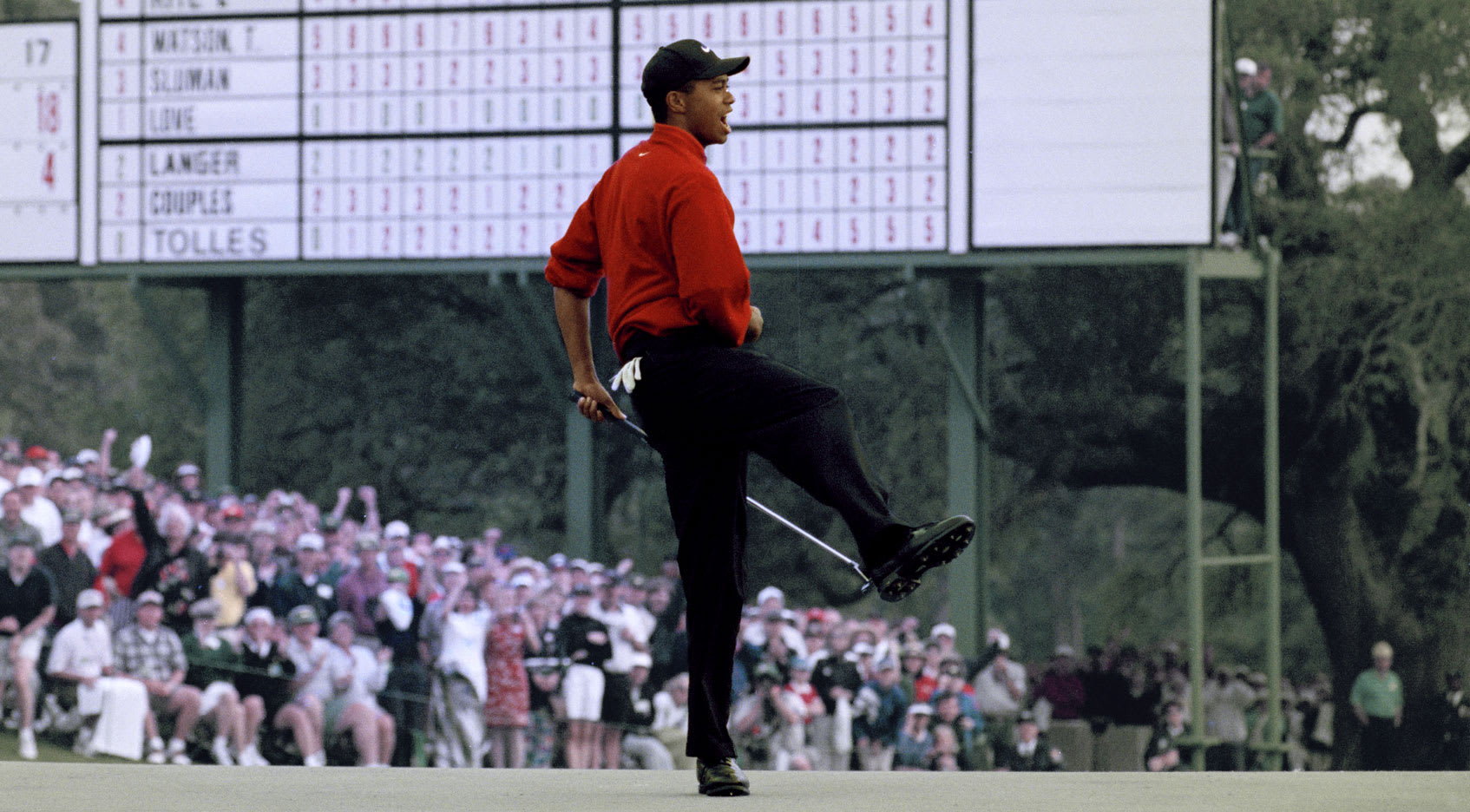 Tiger Woods set the doubters straight at the 1997 Masters PGA TOUR