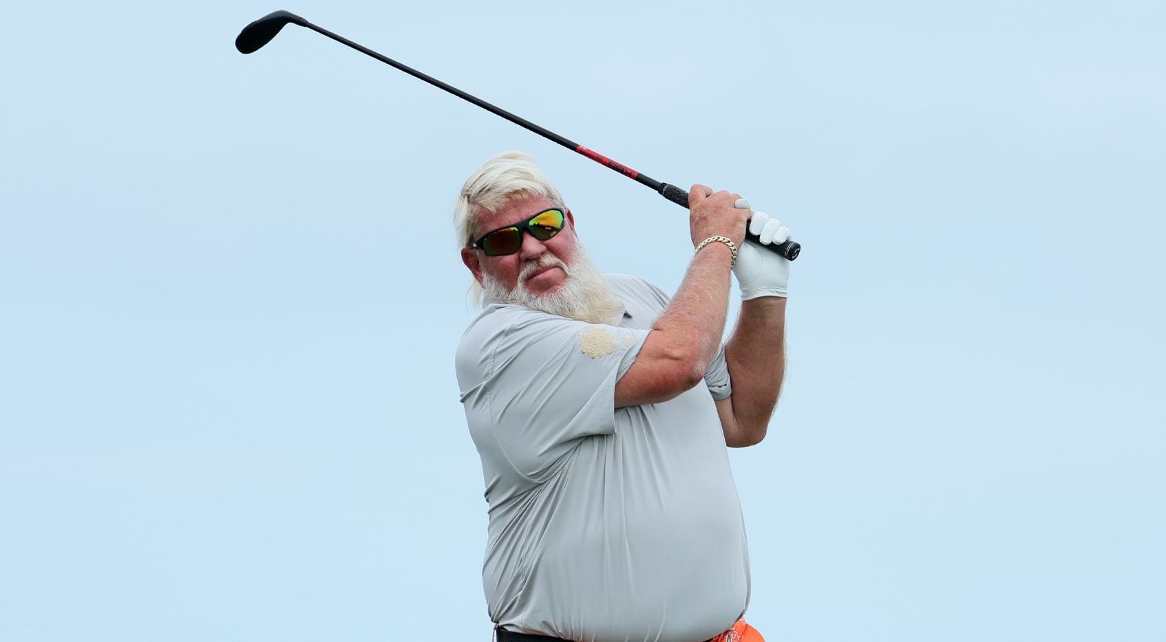 September 10, 2022: Golfer John Daly honor the host city by wearing his St.  Louis Cardinals