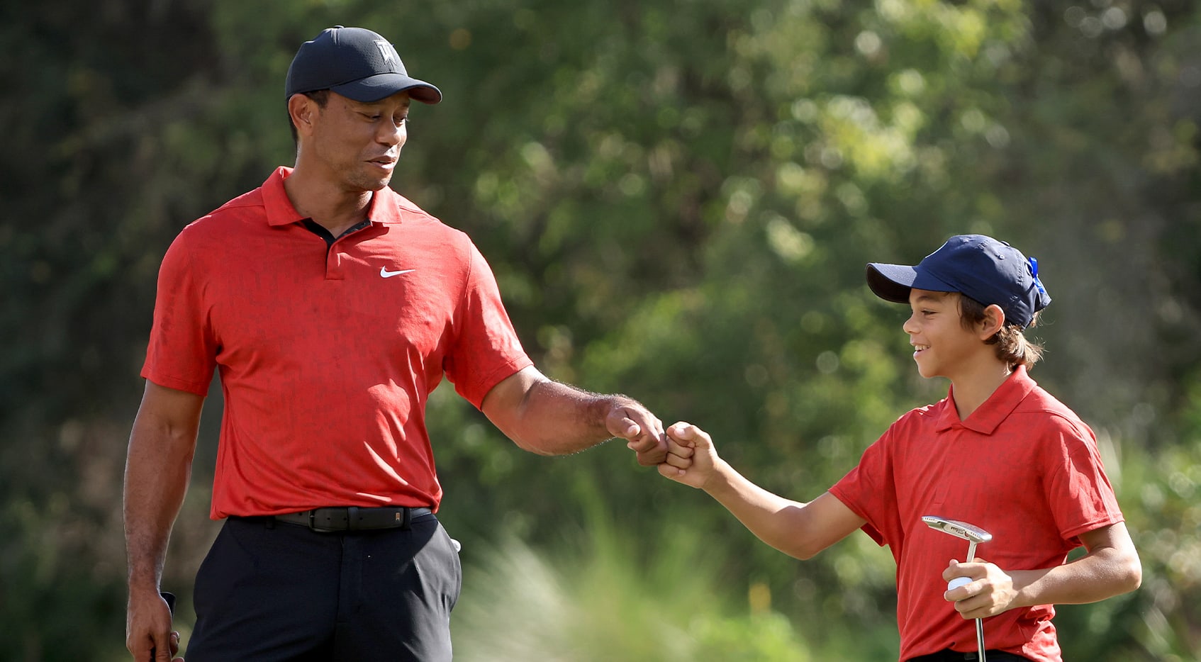 Tiger Woods and Son Charlie Play PNC Championship Together