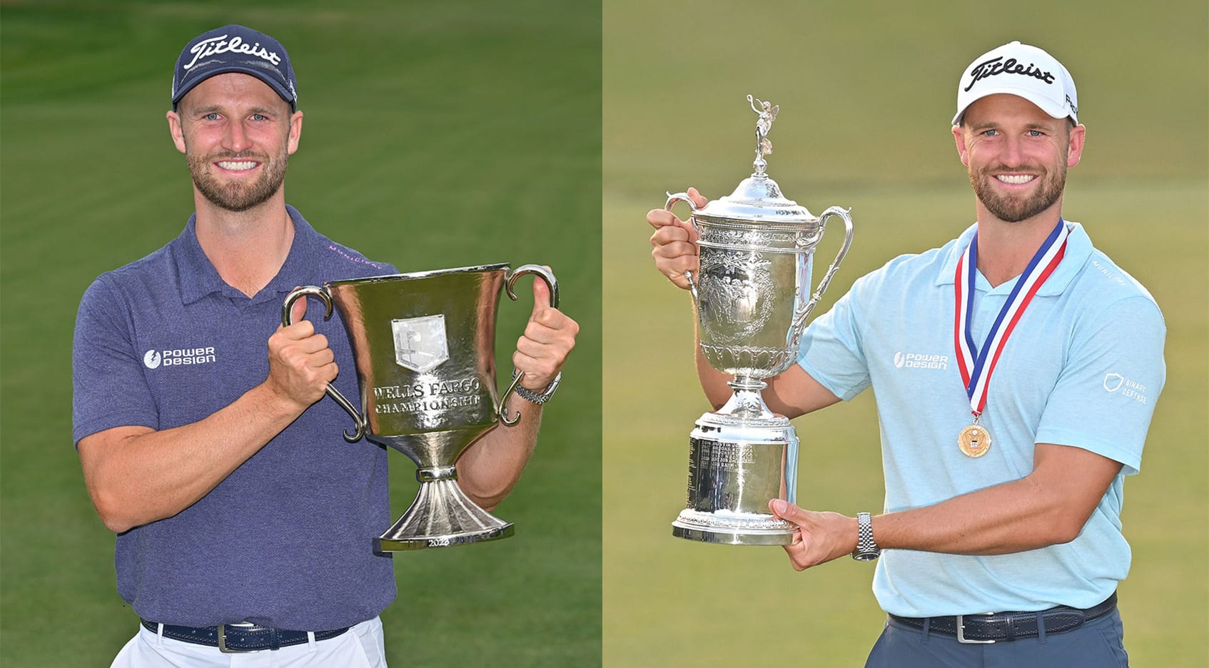 With victories at the Wells Fargo Championship and U.S. Open, Wyndham Clark stands No. 4 in the FedExCup. (Getty Images)