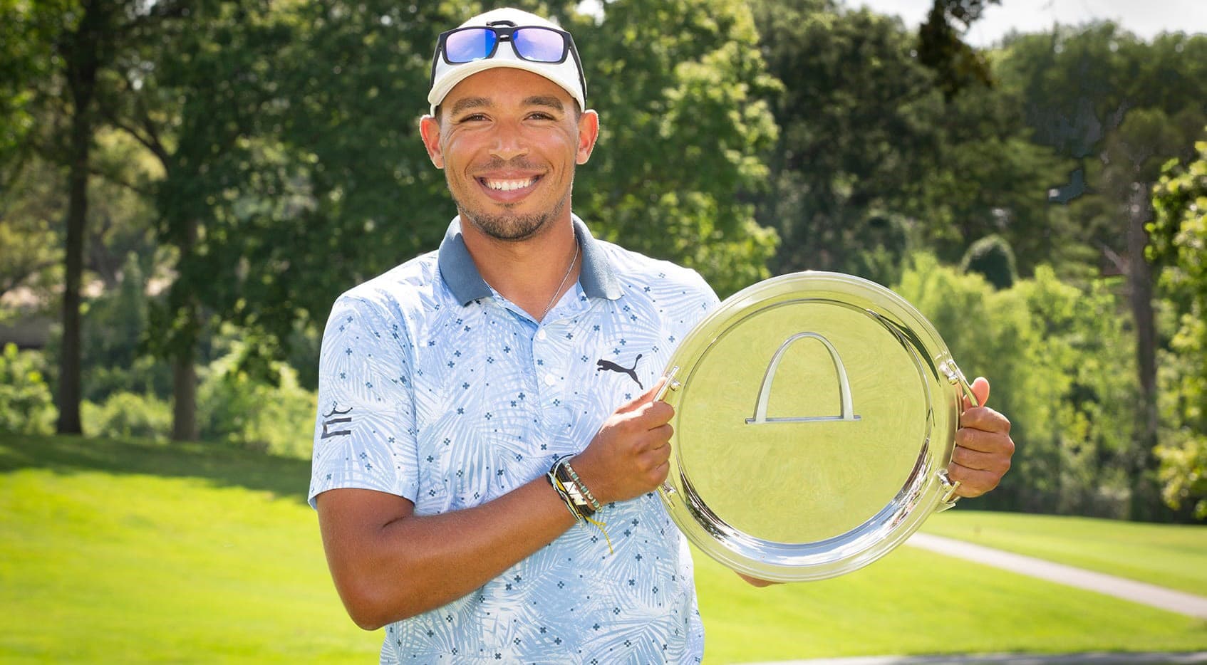 Chase Johnson won the APGA’s Ascension Classic presented by Daugherty Business Solutions to earn a spot in this week's World Wide Technology Championship. (Courtesy of World Wide Technology)