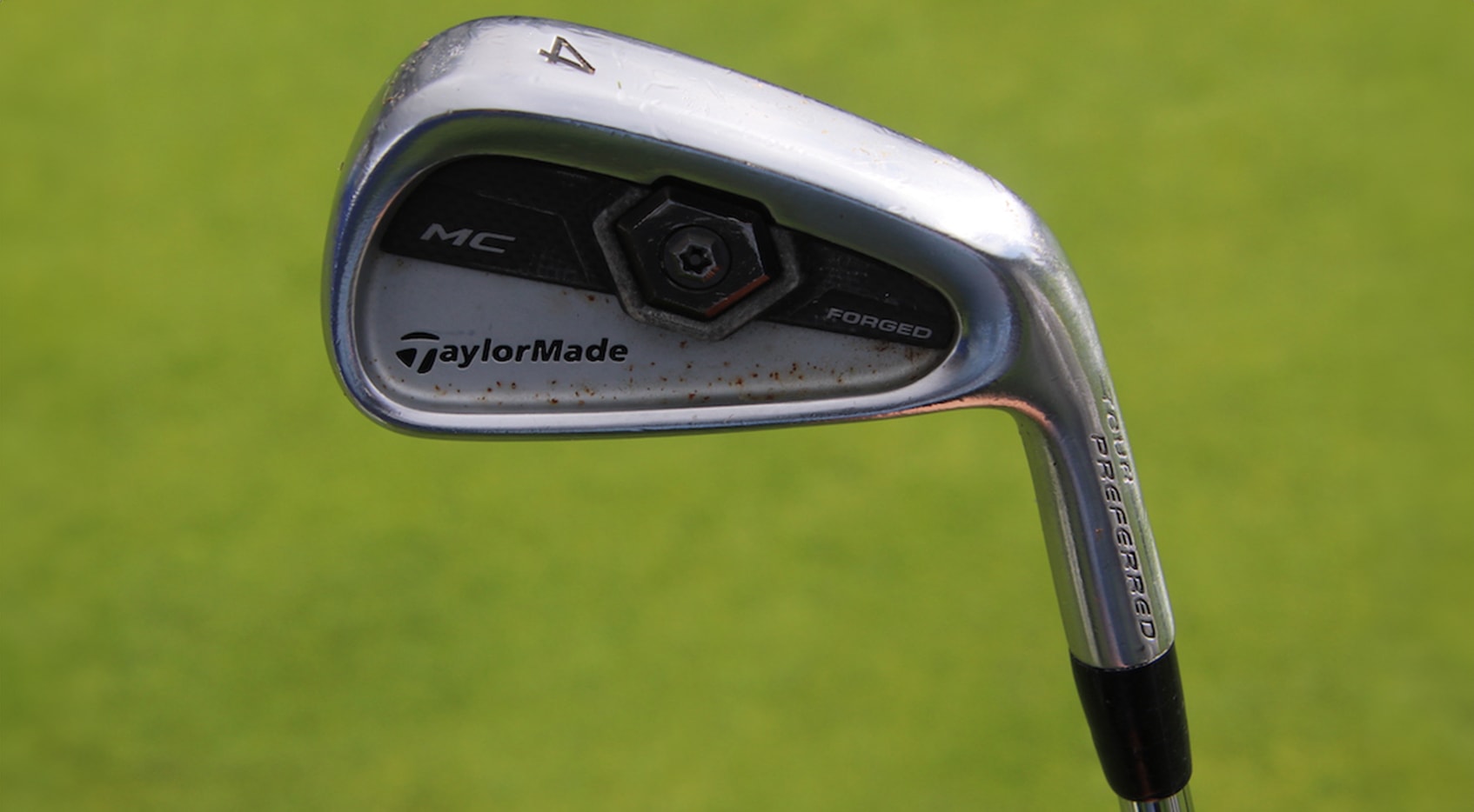 A look at Daniel Berger's TaylorMade Tour Preferred MC 2011 4-iron. (GolfWRX)