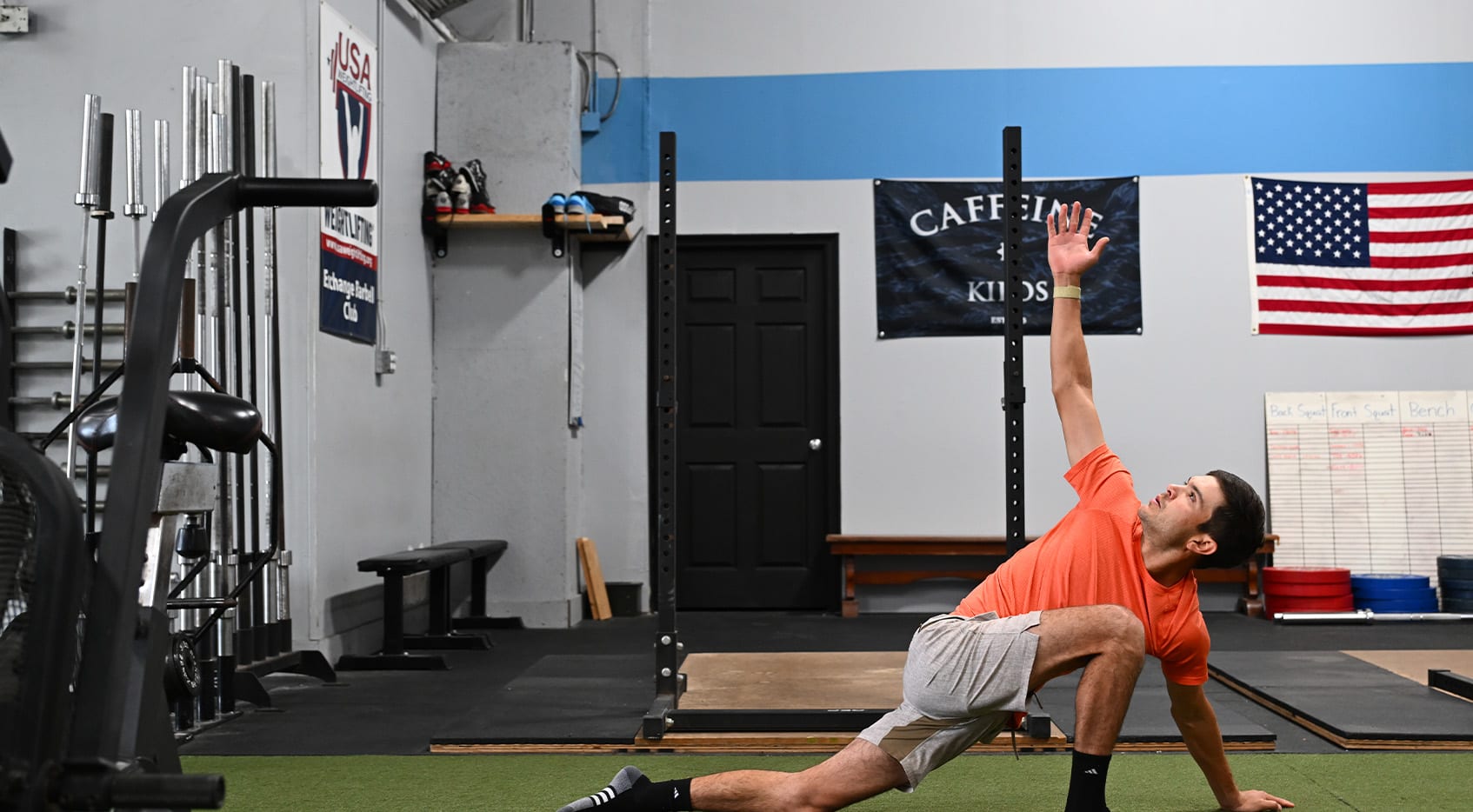 Behind the scenes with Raul Pereda at his gym in Saint Augustine, Florida. (Jennifer Perez/PGA TOUR)