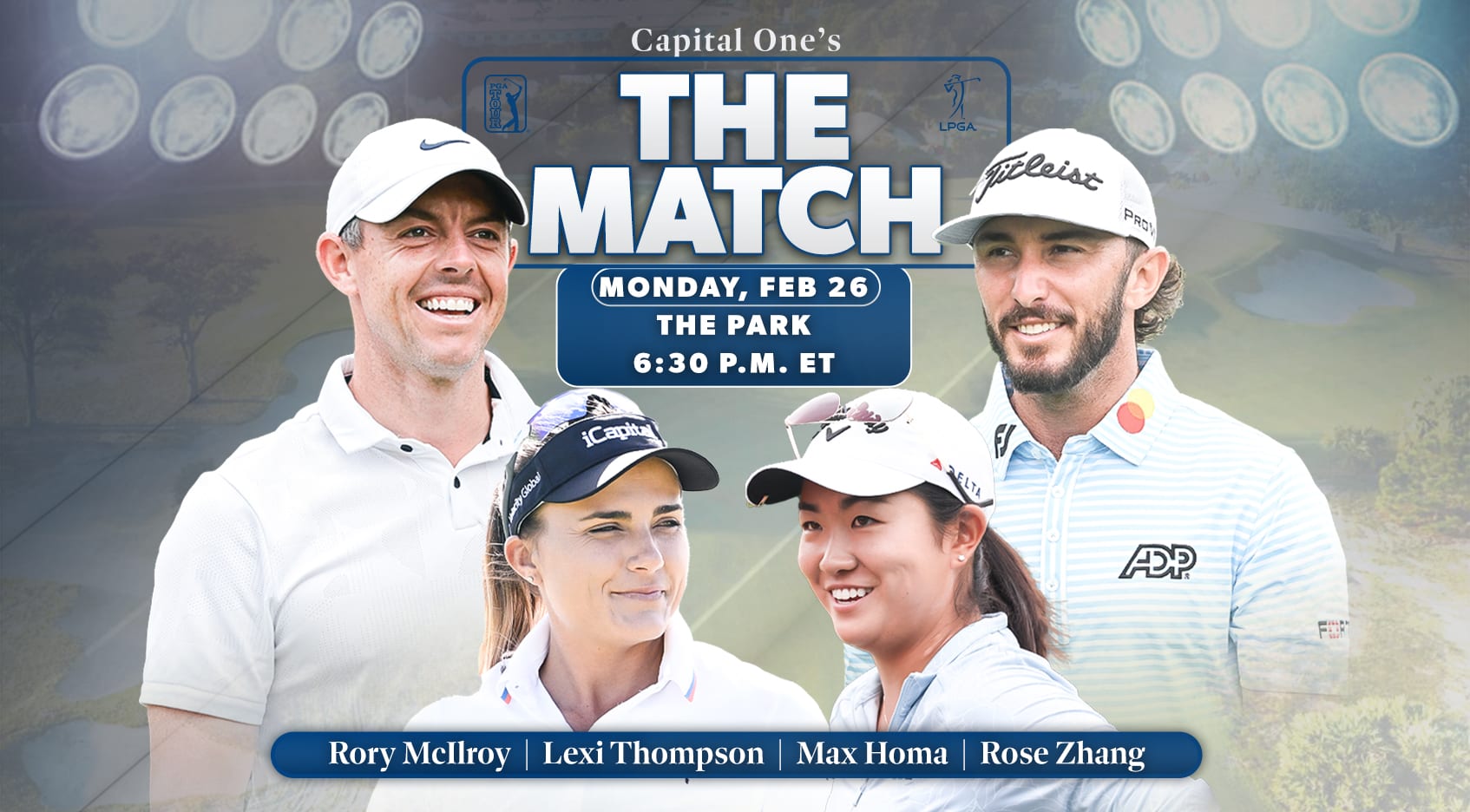 Rory McIlroy, Max Homa, Lexi Thompson, Rose Zhang ready for 'Capital One's  The Match' - PGA TOUR