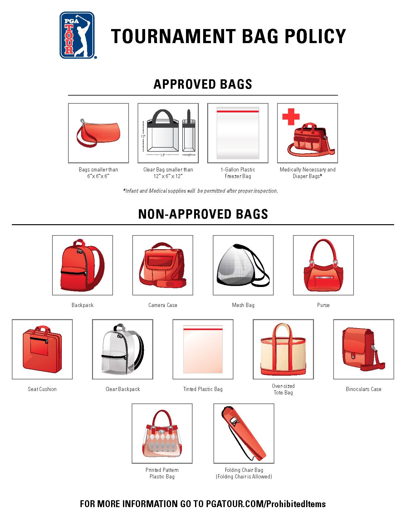 Prohibited Items and Bag Policy