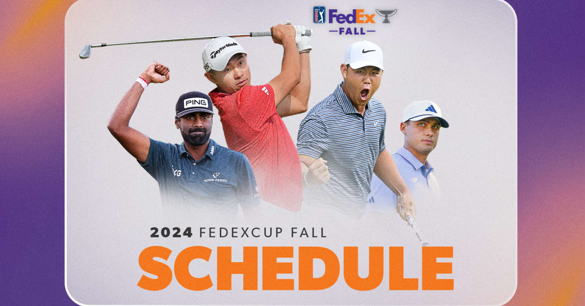 PGA TOUR releases 2024 FedExCup Fall schedule