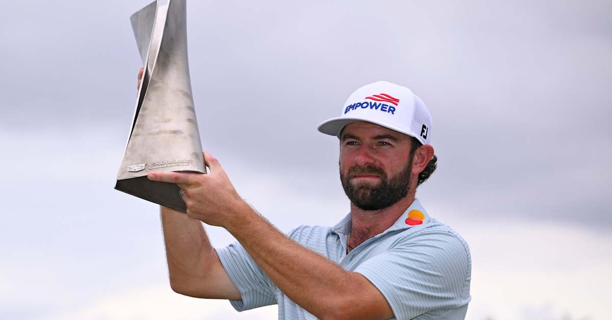 Cameron Young finishes off wire-to-wire win at Cadillac Championship 