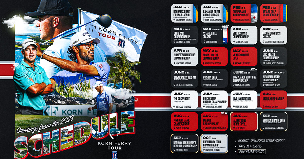 PGA TOUR announces 2023 Korn Ferry Tour schedule
