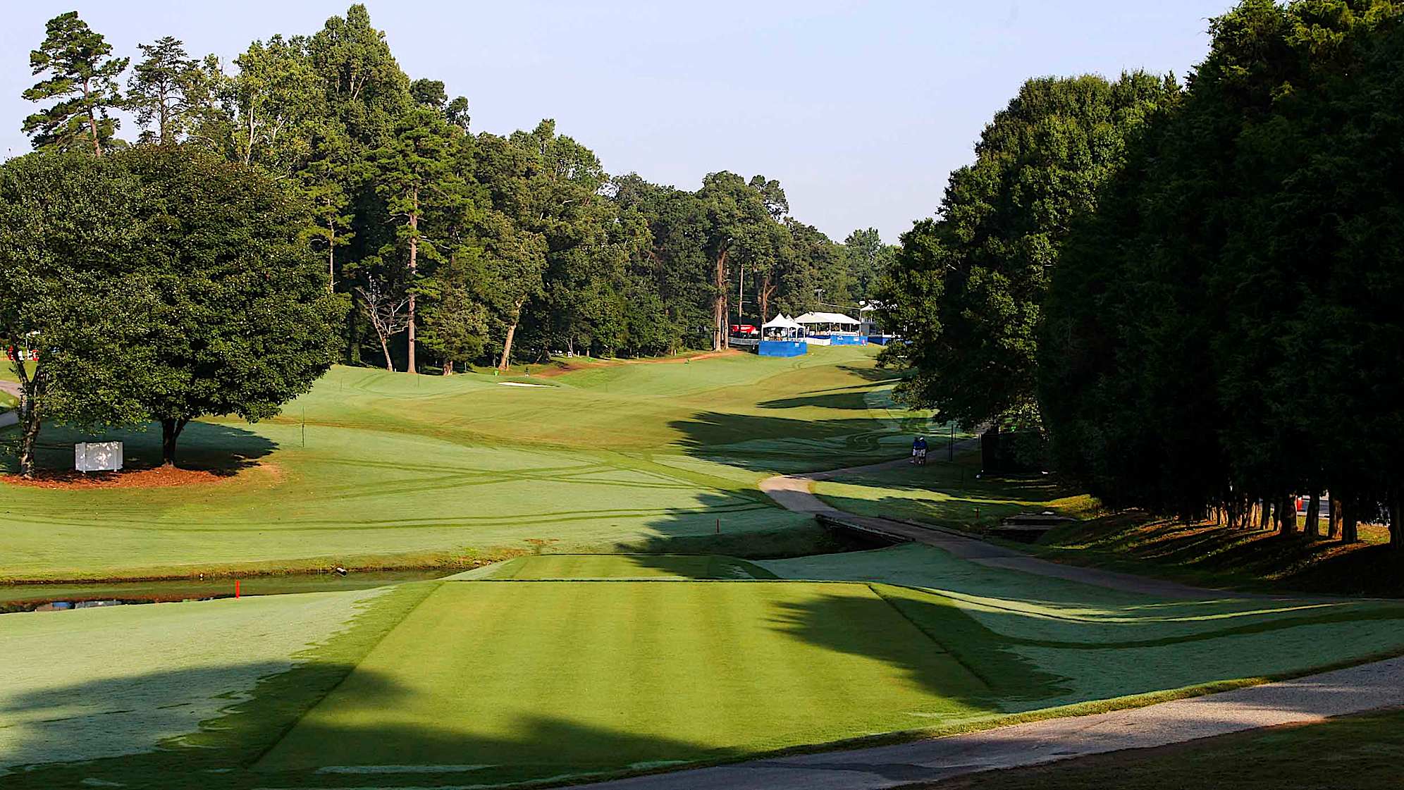 A left to right tee shot to this saddle fairway is preferred. An uneven stance should be expected adding interest and strategy when approaching this narrow green.