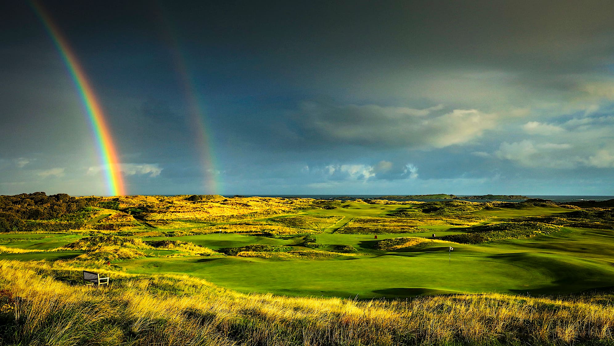 TAVERN: No. 9 is traditionally the hardest hole on the course to the members at Royal Portrush Golf Club. The hole gently shapes from right to left where a new bunker on the right will create a dilemma for players looking to keep the driver in the bag. Two cross bunkers frame the approach, making the green appear closer than it is. The putting surface is defended by a beautifully shaped links bank to the right, leaving a tough up-and-down for any miss. (Descriptions courtesy of the R&A)