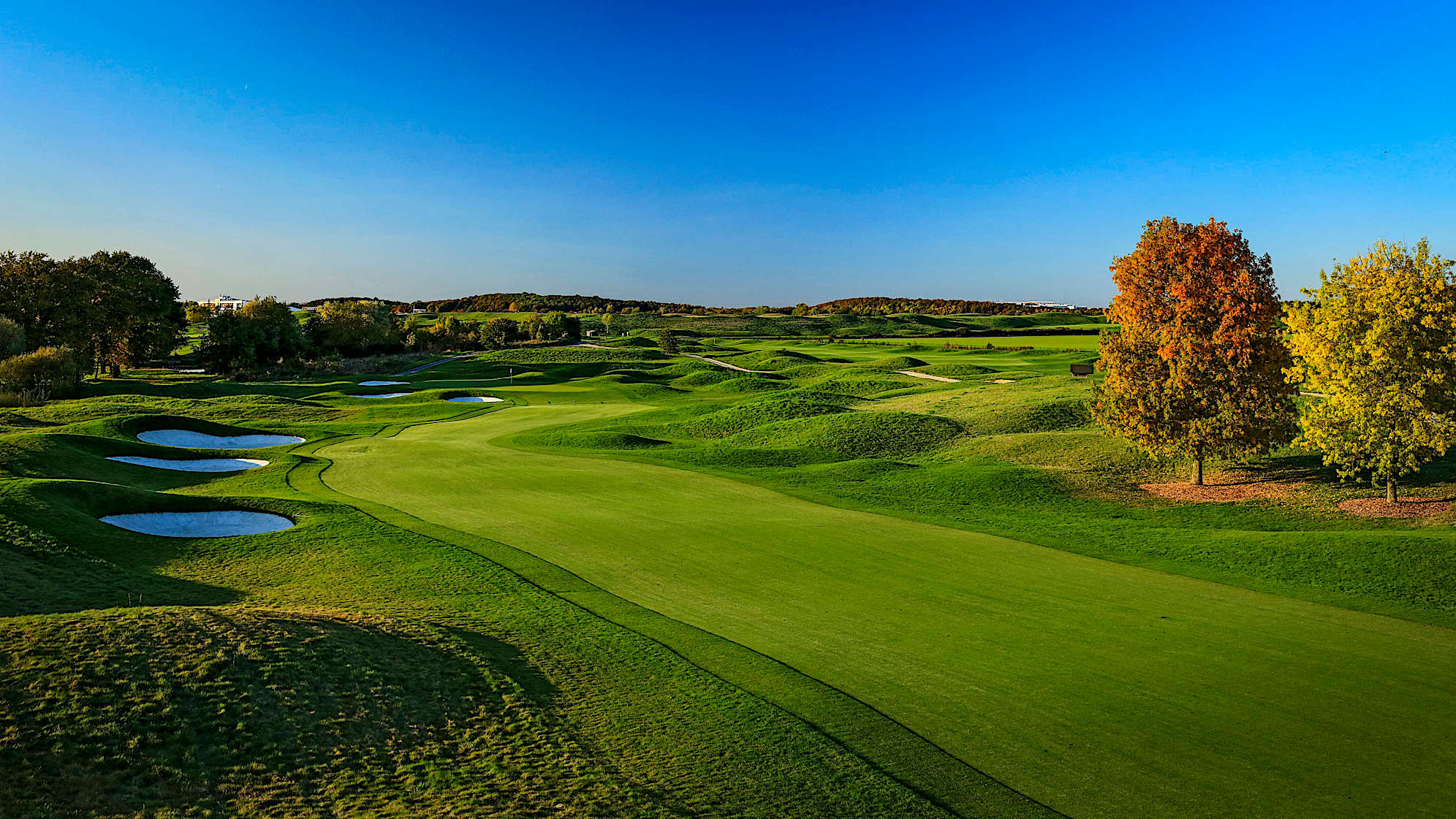 Some respite awaits on this short par 4, which doesn't have too many difficulties apart from fairway bunkers left and new deep bunkers in front of the green. Nevertheless, birdies opportunities here are not that common. (Source: PGA of America)