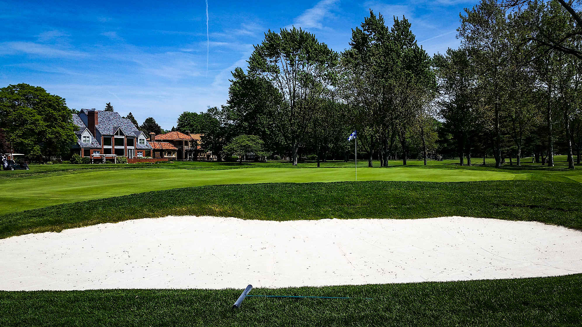 The 11th is the longest par 3 at Detroit Golf Club and features a large tee complex that allows the hole to be played anywhere from 180 to 233 yards long. Players will need to manage a green that looks deceptively simple from the tee, but which has a front bowl as well as several potential challenging hole locations.  
