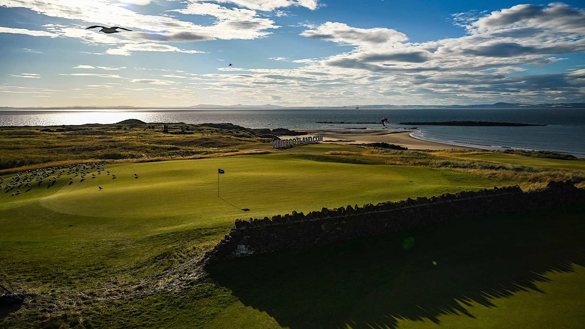 The 12th hole of The Renaissance Club in North Berwick, Scotland. (Keyur Khamar/PGA TOUR)