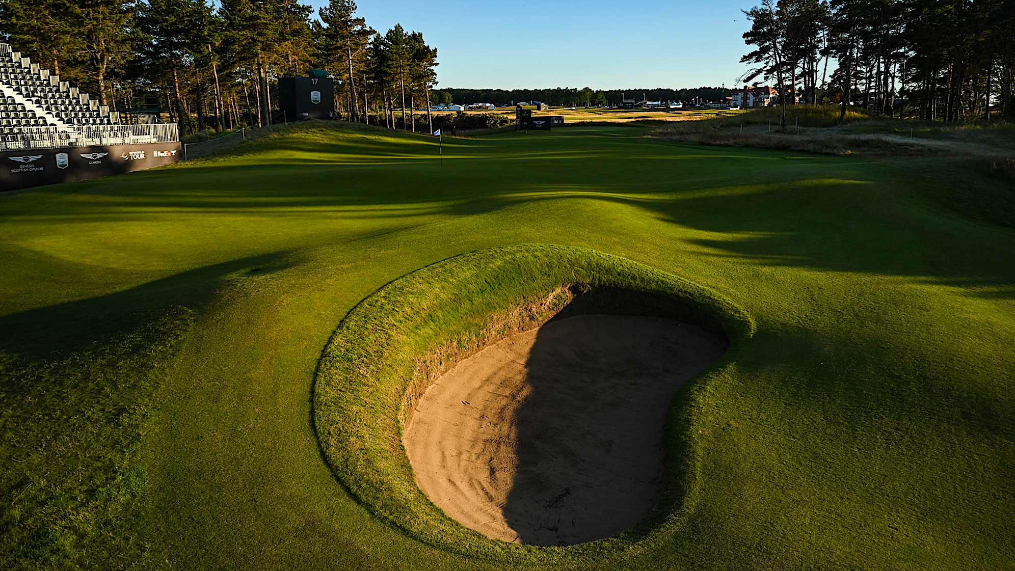 The 17th hole of The Renaissance Club in North Berwick, Scotland. (Keyur Khamar/PGA TOUR)