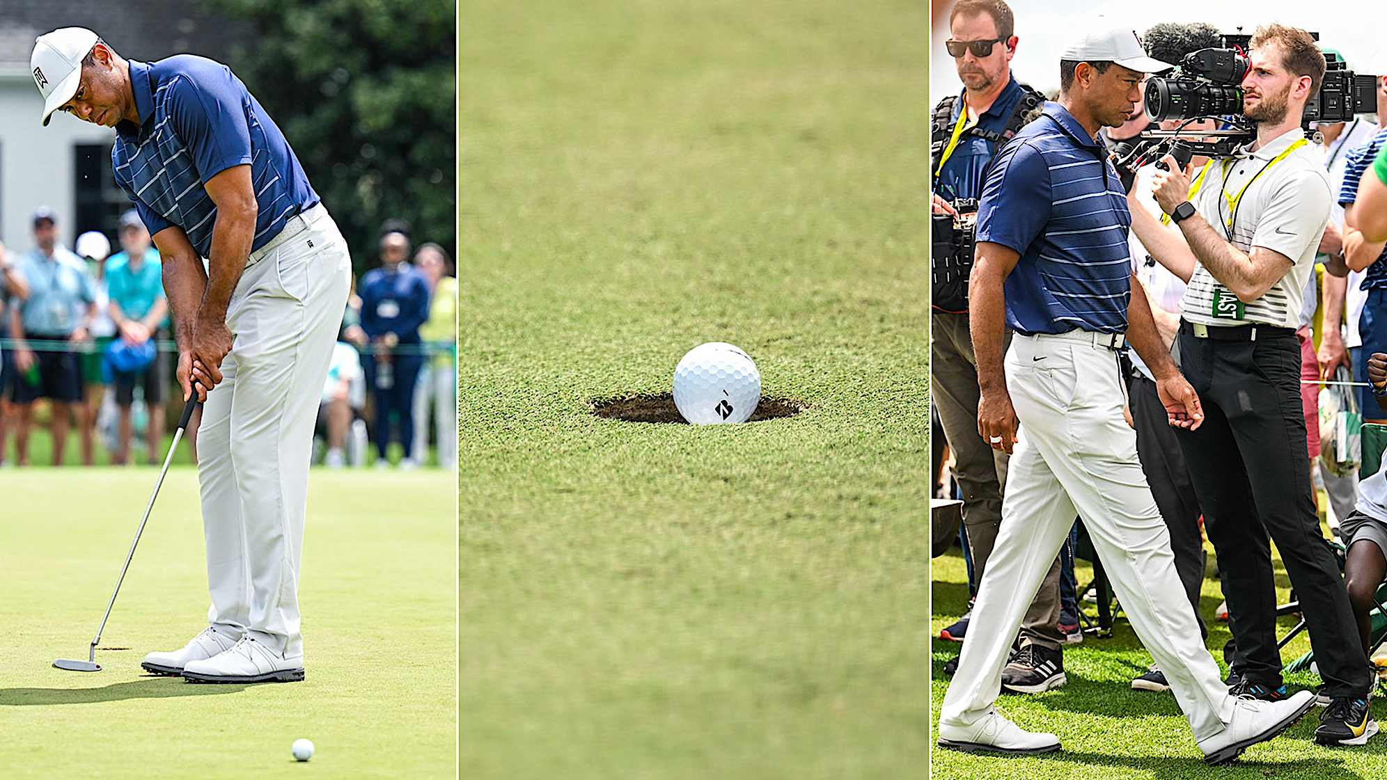 Tiger Woods warm up routine at the Masters PGA TOUR