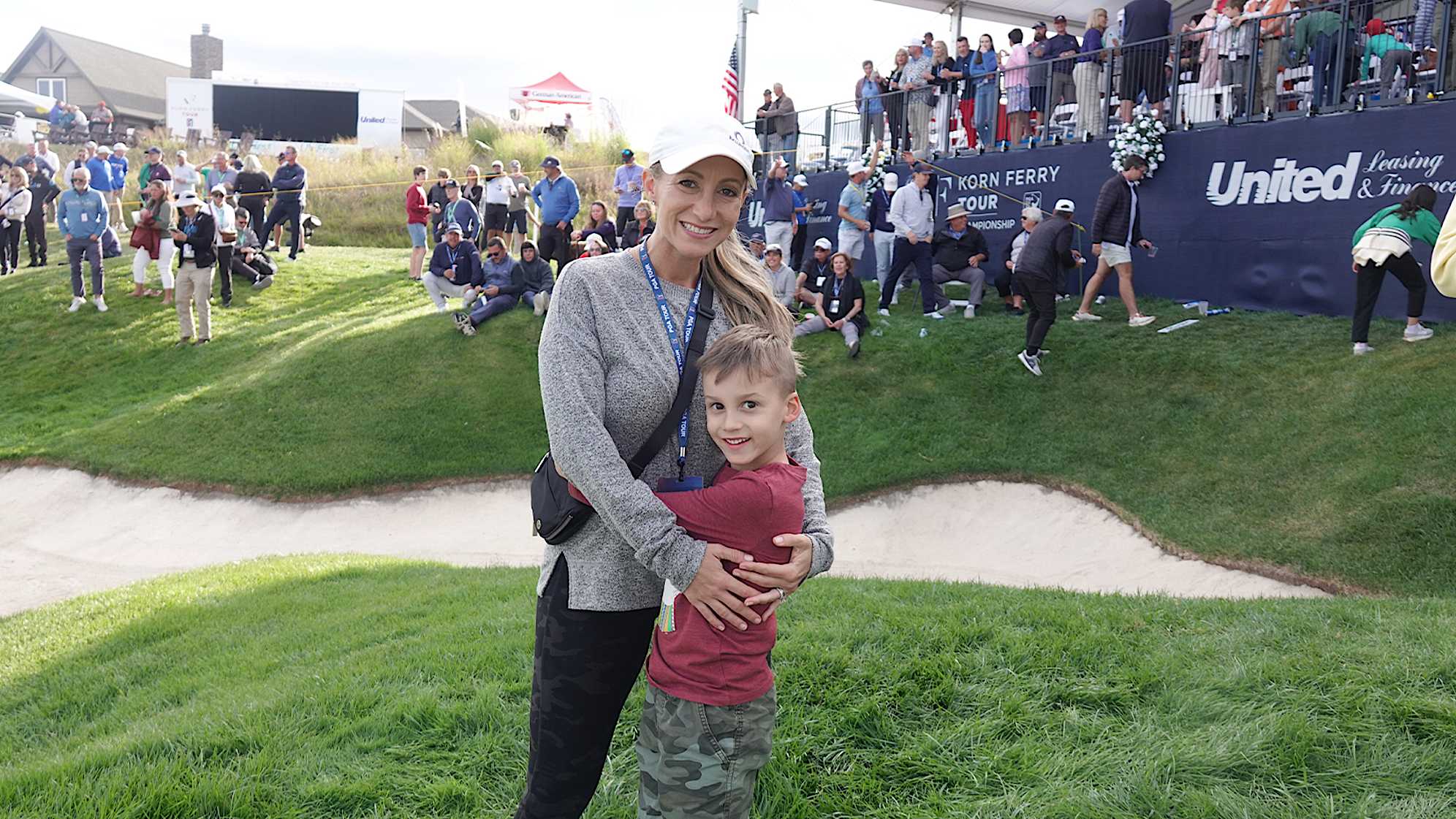 Kevin Dougherty's family at the PGA TOUR card ceremony. (PGA TOUR)